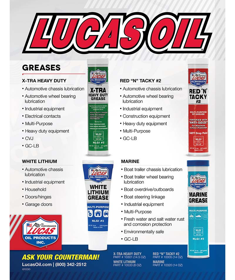 Lucas White Lithium Grease Squeeze Tube, 8oz | 10533 | Barndoor Ag