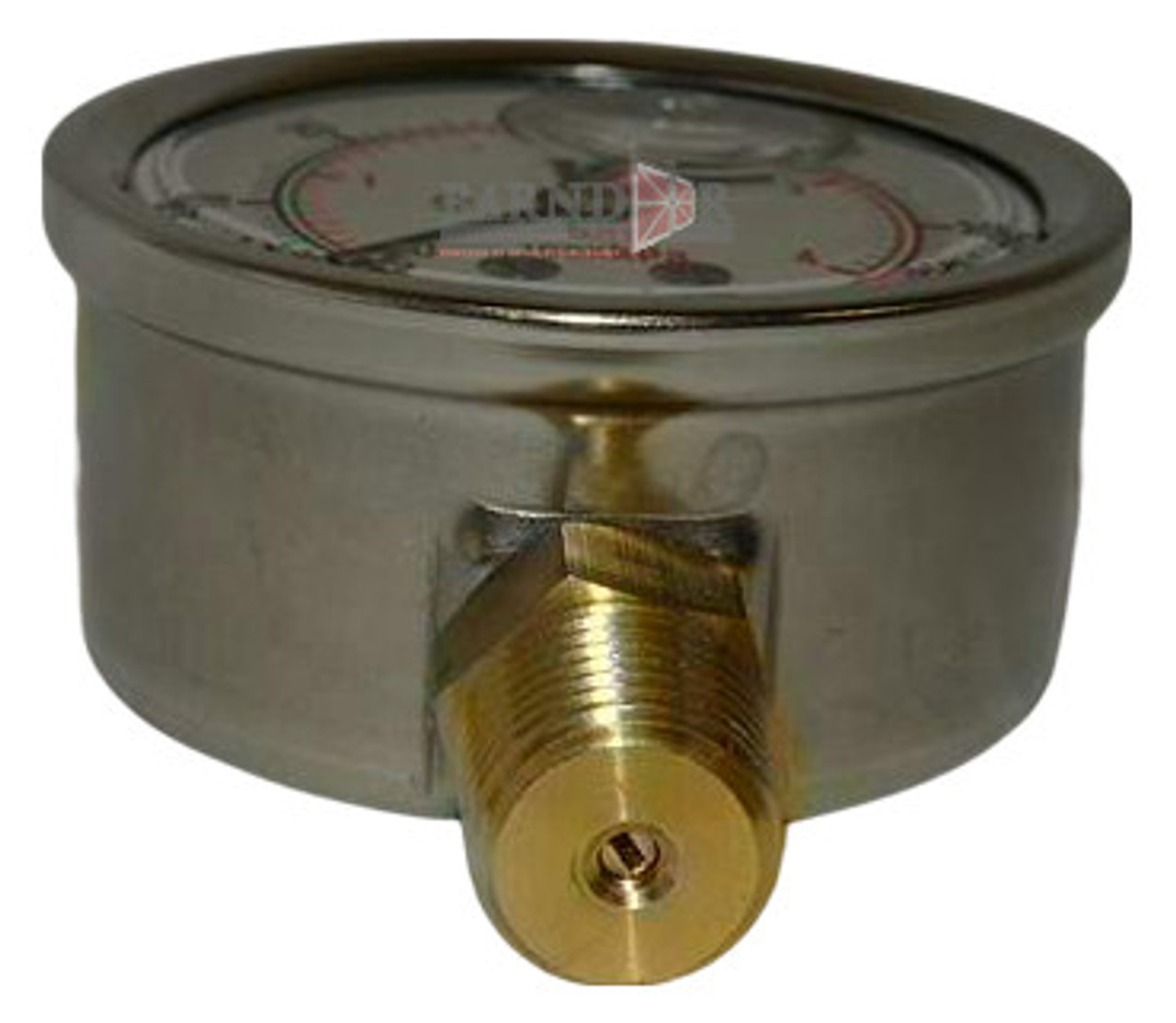 Valley Industries 2" Liquid Filled Gauge, Dual Scale, 60PSI | 1140GXB60