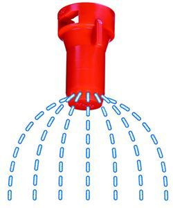 TeeJet StreamJet 7-Stream Light Green Spray Nozzle | SJ7A-15-VP