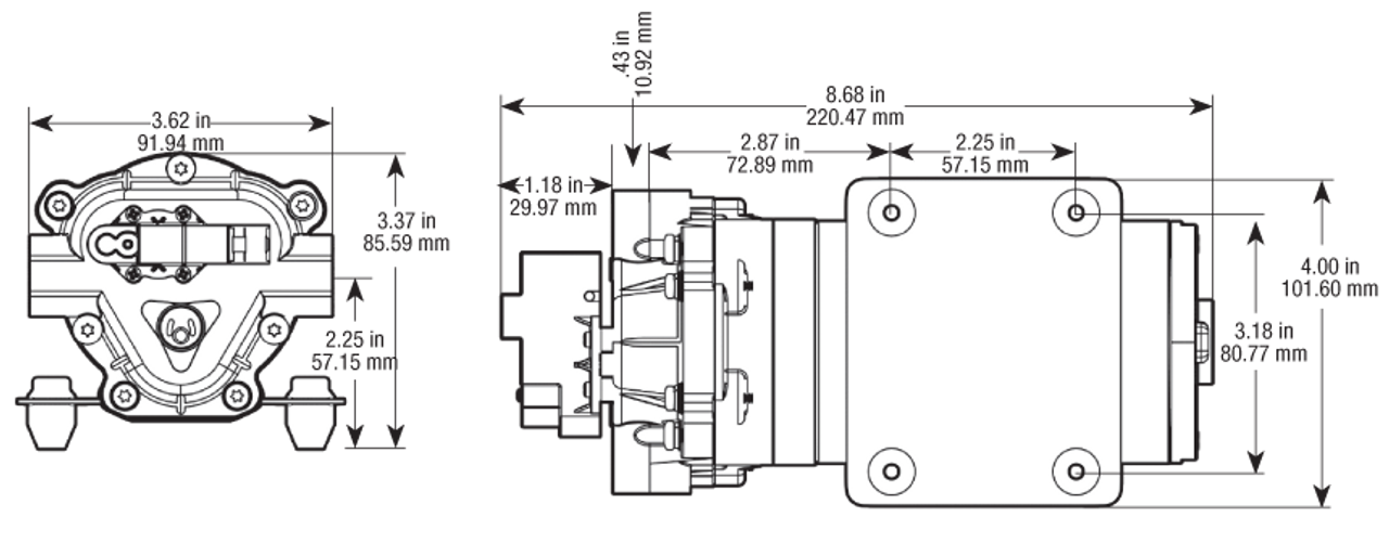 Remco 1.2 GPM 3/8" FNPT Standard Demand Pump | 3321-1E1-82B