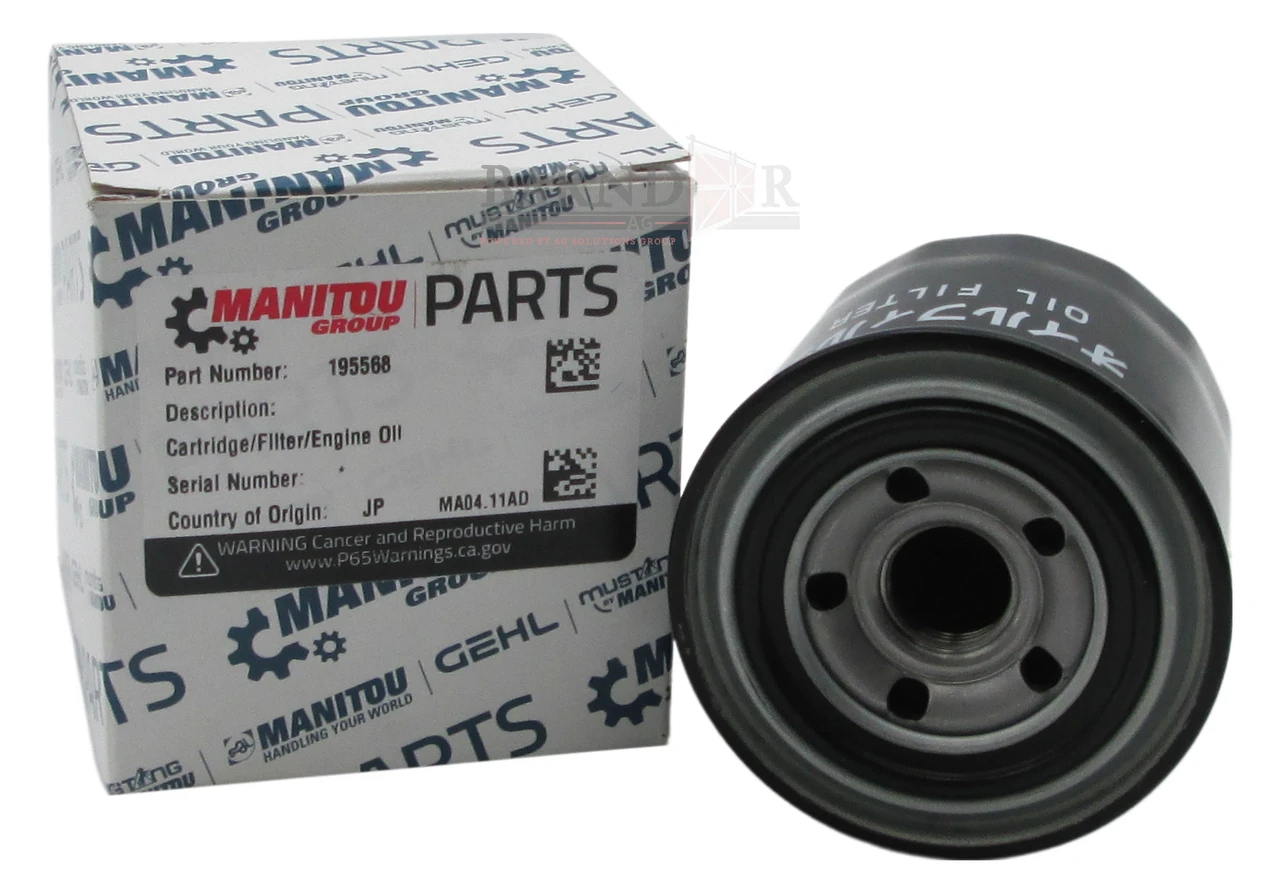 old.BK Manitou 4TNV98 Engine Oil Filter | 195568 | Barndoor Ag