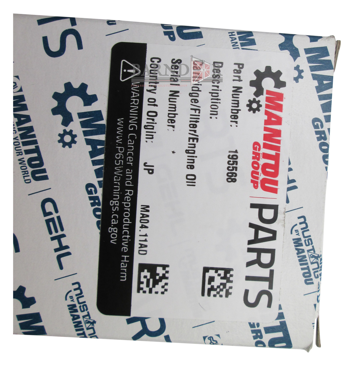 Manitou 4TNV98 Engine Oil Filter | 195568 | Barndoor Ag