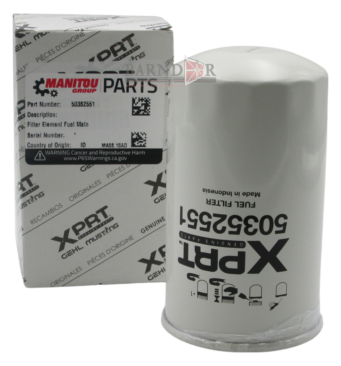 Manitou Fuel Filter | 50352551 | Barndoor Ag