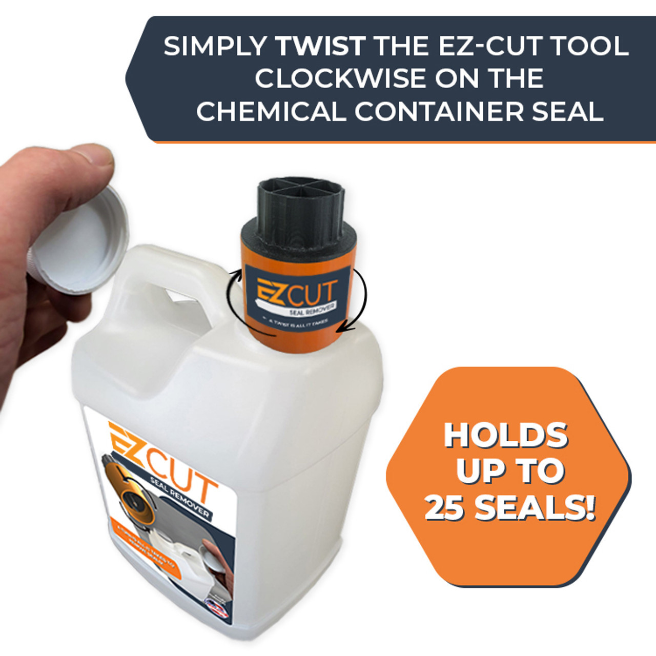 イカ退治 EZ Cut Seal Remover (ORANGE) | EZC0001 | Barndoor Ag