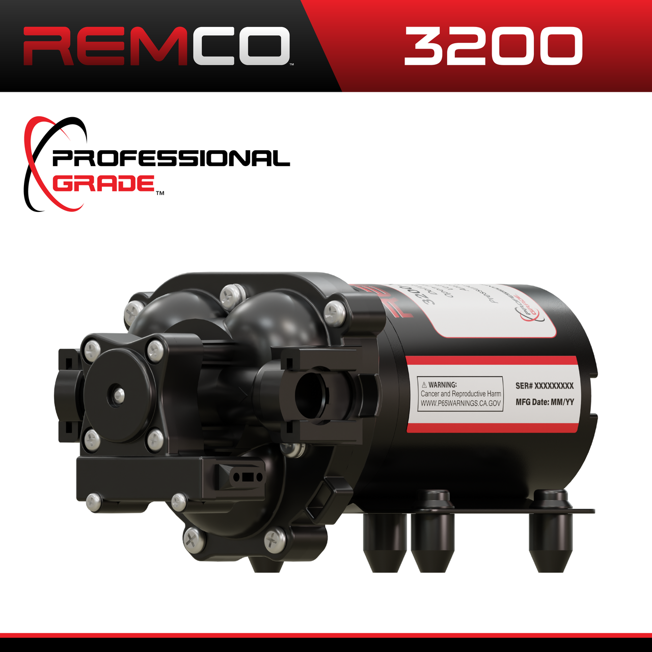 Remco Professional Grade 3200 Series on Demand Sprayer Pumps | 90-3214-1E1-82B-SB