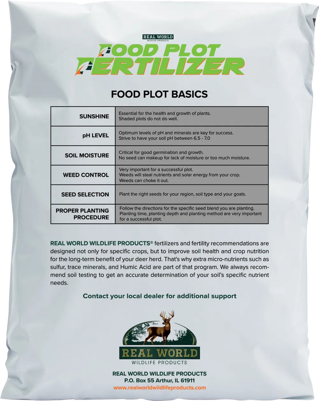 RWWP 40 lb Bag Ph Balancer Bag Back