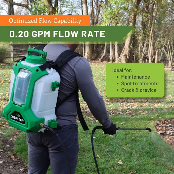 FlowZone Zephyr Battery-Powered Backpack Sprayer - 4 Gal | FZSATJ-3