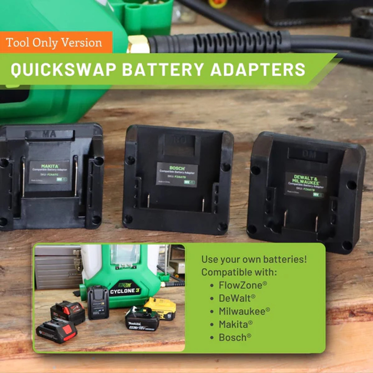 FZVAAK-3TO battery adapter