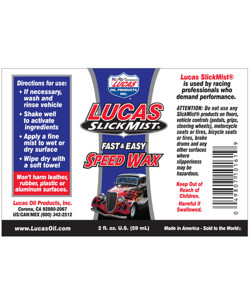 Lucas Oil Slick Mist Auto Fast and Easy Speed Wax 24 Oz. - Case Of: 6