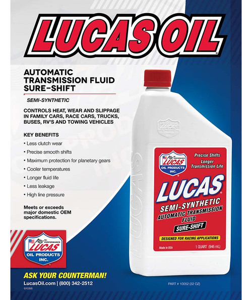 Lucas Oil Products Semi-Synthetic ATF (1 qt.) 10052 - Advance Auto Parts