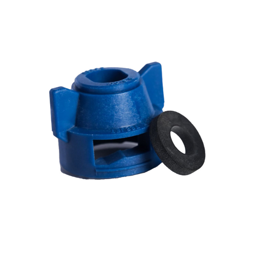 TeeJet Quick Cap, 25598, Blue Cap and Gasket | 114443A-4-CELR
