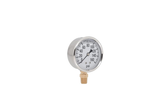 Valley Industries 2.5" SS O.E.M. Liquid Filled Gauge, 160PSI | 2141GXB160