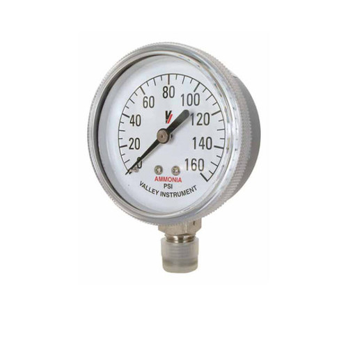 Valley Industries 4" SS Dry NH3 Gauge, 160PSI | 4180DSX160
