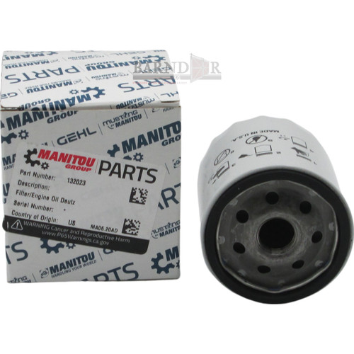 Manitou 4TNV98 Engine Oil Filter | 195568 | Barndoor Ag