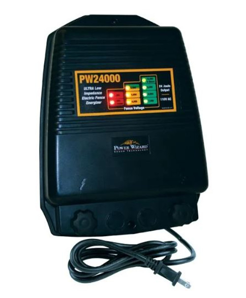AgraTronix 24.0 Joule - ULTRA Low Impedance "Smart" Fence Energizer w. LED | PW24000