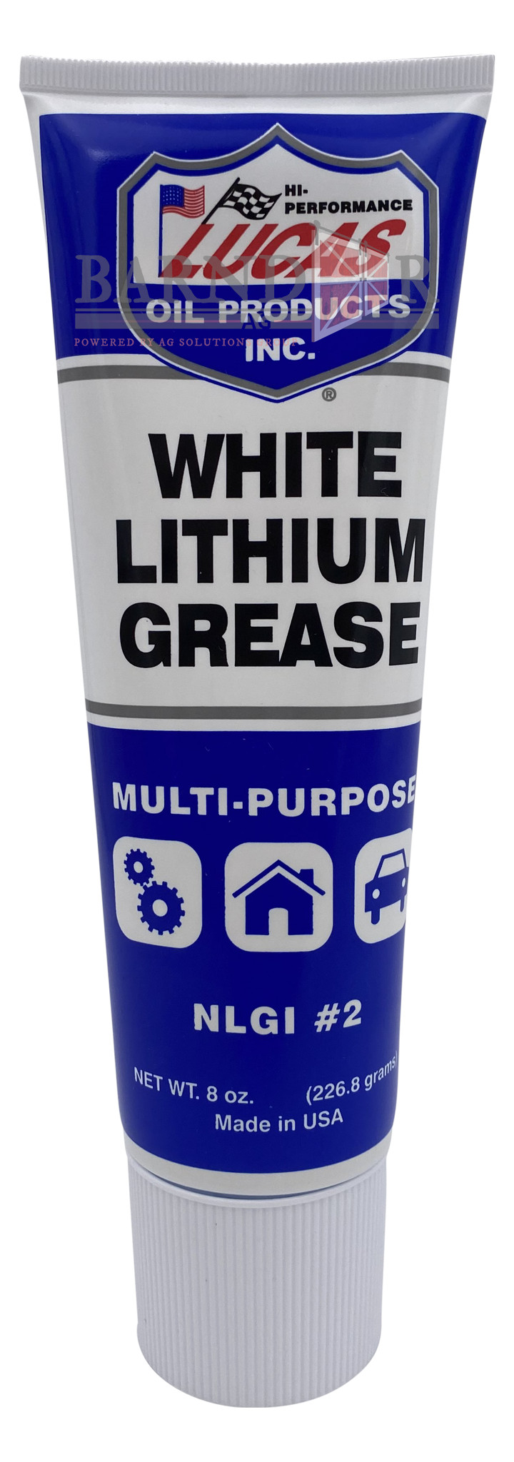 Lucas White Lithium Grease Squeeze Tube, 8oz | 10533 | Barndoor Ag
