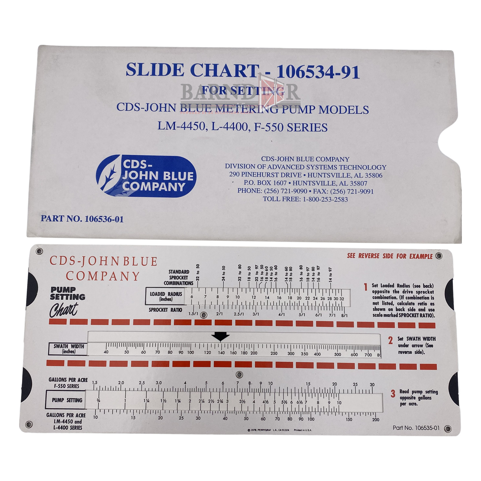 plotz Q2.0 Blue Back Chart ルアー　mpb John Blue Replacement Slide Chart | 106534-91 | Barndoor Ag