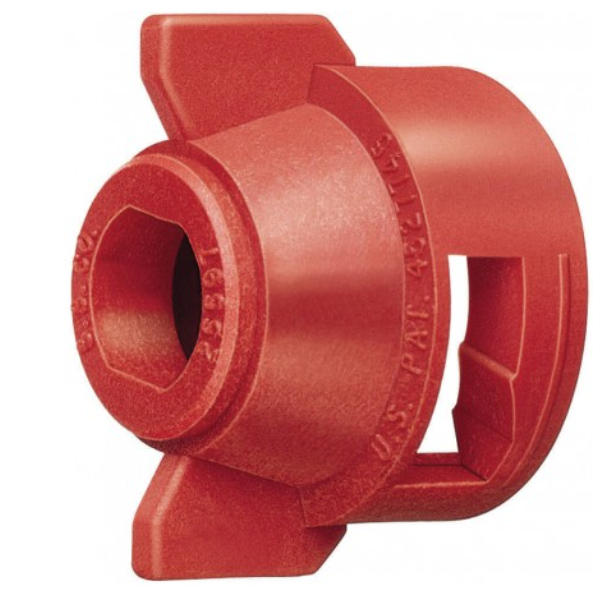 TeeJet Quick Cap, 25598, Red Cap and Gasket | 114443A-3-CELR