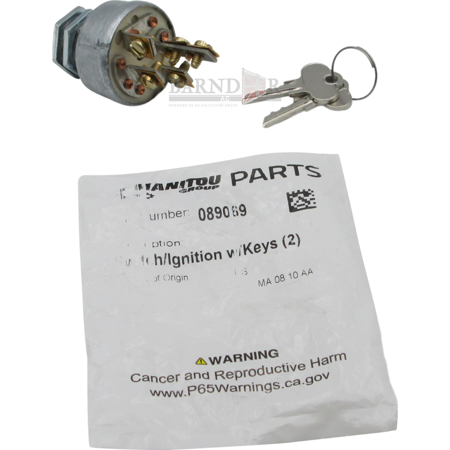 Manitou Ignition Switch w/ Keys | N089069 | Barndoor Ag