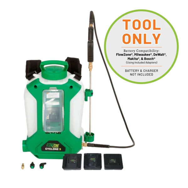 FlowZone Tool Only Cyclone 3 Battery Powered Backpack Sprayer - 4