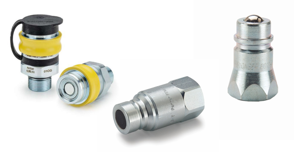 Four Pioneer hydraulic couplers