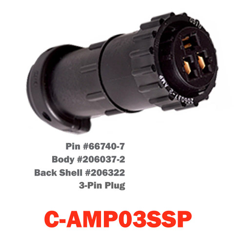 Sensor-1 3-Pin Amp Plug | C-AMP03SSP | Barndoor Ag