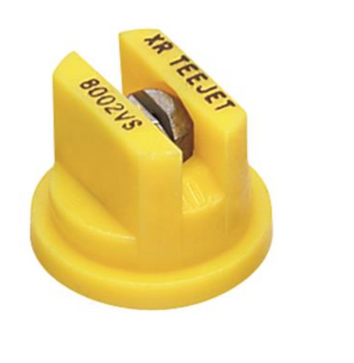 TeeJet XR 80 degree Extended Range Yellow Flat Spray Tips | XR8002VS