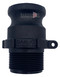 BANJO CamLever (F) 1½" Male Adapter X 1½" Male Thread Poly Coupling | 150F