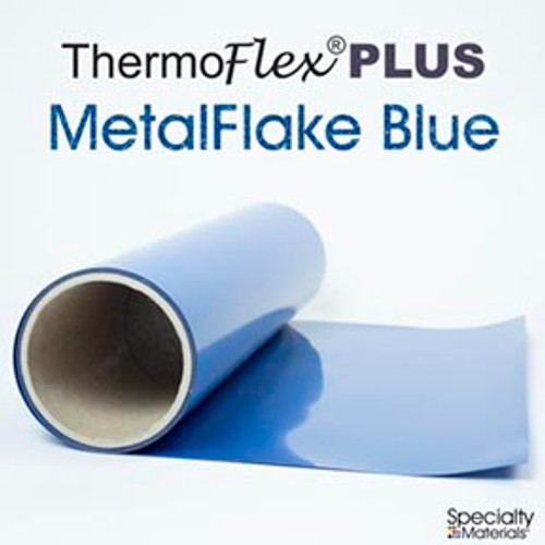 Metal Flake Blue - 15" x 1 Yard Roll - ThermoFlex Plus
