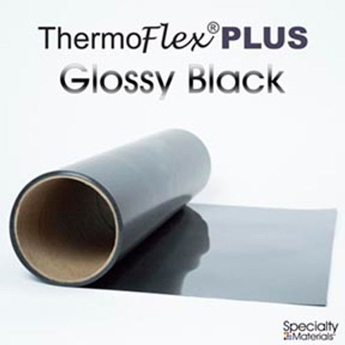 Glossy Black - 15" x 5 Yard Roll - ThermoFlex Plus