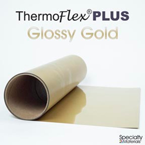 Glossy Gold - 15" x 5 Yard Roll - ThermoFlex Plus