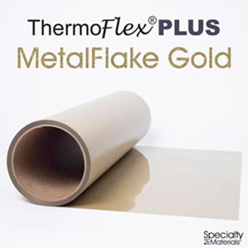 Metal Flake Gold - 15" x 5 Yard Roll - ThermoFlex Plus