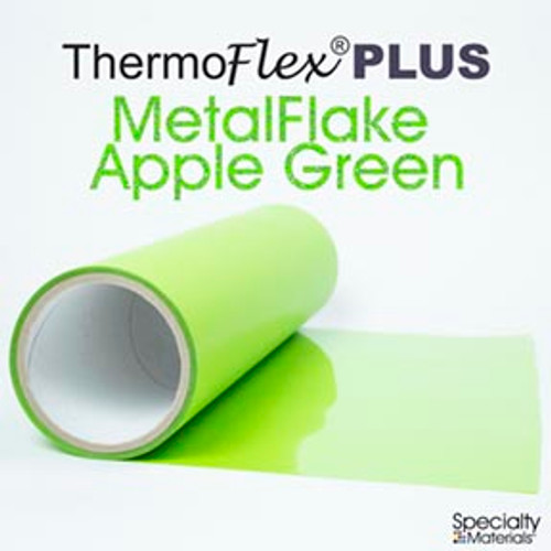 Metal Flake Apple Green - 15" x 10 Yard Roll - ThermoFlex Plus