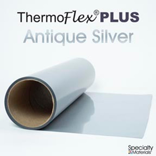 Antique Silver (Metallic) - 12" x 1 Yard Roll - ThermoFlex Plus