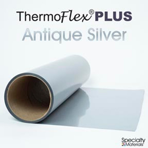 Antique Silver (Metallic) - 12" x 5 Yard Roll - ThermoFlex Plus