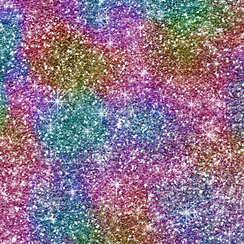 Rainbow Glitter - 12" x 12" Sheet - Patterned Heat Transfer