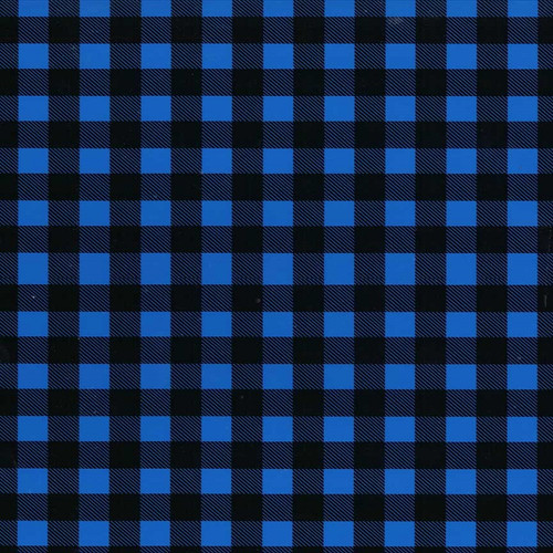 Royal Blue Buffalo Plaid - 12" x 12" Sheet - ThermoFlex® Fashion Patterns