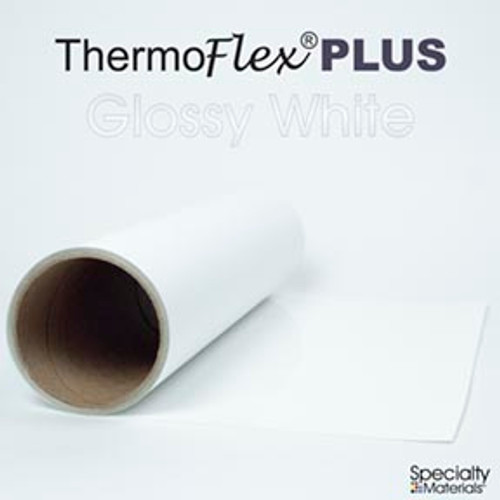 Glossy White - 12" x 10 Yard Roll - ThermoFlex Plus