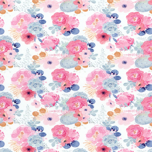 Pastel Flowers Pink - 12" x 12" Sheet - ThermoFlex® Fashion Patterns