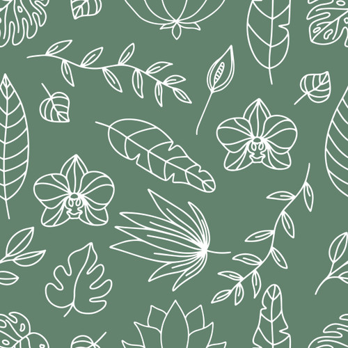 Green Garden - 12" x 12" Sheet - Pattern Adhesive Vinyl