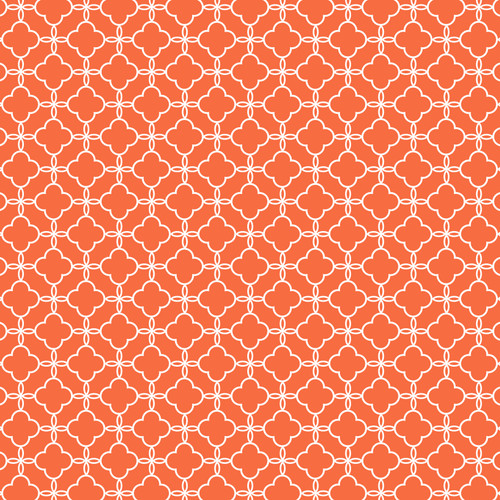 Orange Mosie  - 12" x 12" Sheet - Pattern Adhesive Vinyl