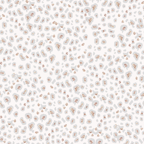 Grey Glitter Leopard - 12" x 12" Sheet - Patterned Heat Transfer