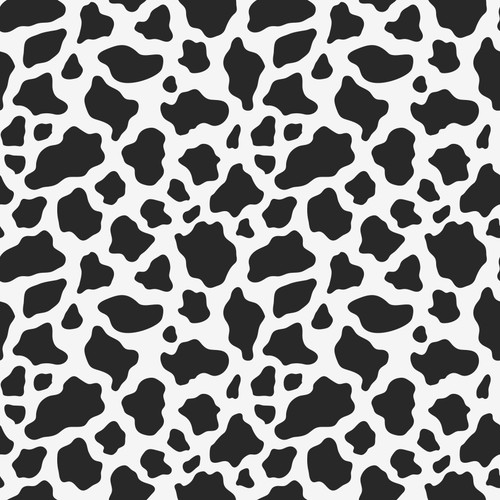 Cow Print  - 12" x 12" Sheet - Pattern Adhesive Vinyl