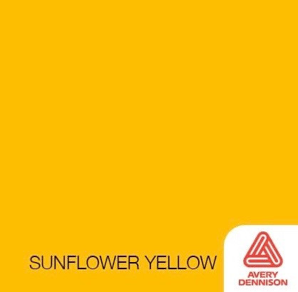 Sunflower Yellow- 12" x 12" Sheet -Avery Permanent Adhesive Vinyl