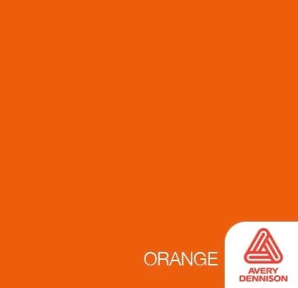 Orange- 12" x 12" Sheet -Avery Permanent Adhesive Vinyl