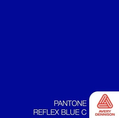 Reflex Blue-Pantone Reflex Blue- 12" x 12" Sheet -Avery Permanent Adhesive Vinyl