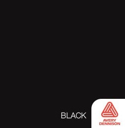 Black- 12" x 5ft Roll -Avery Permanent Adhesive Vinyl