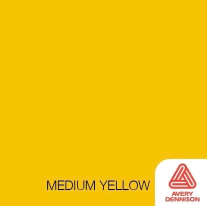 Medium Yellow- 12" x 10ft Roll -Avery Permanent Adhesive Vinyl