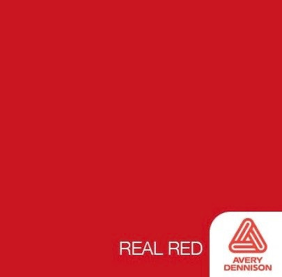 Real Red- 12" x 10ft Roll -Avery Permanent Adhesive Vinyl