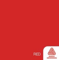 Red- 12" x 5ft Roll -Avery Permanent Adhesive Vinyl